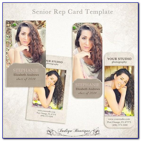 Senior Rep Cards Templates For Photographers