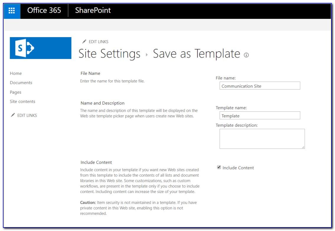 Sharepoint Site Template Gallery