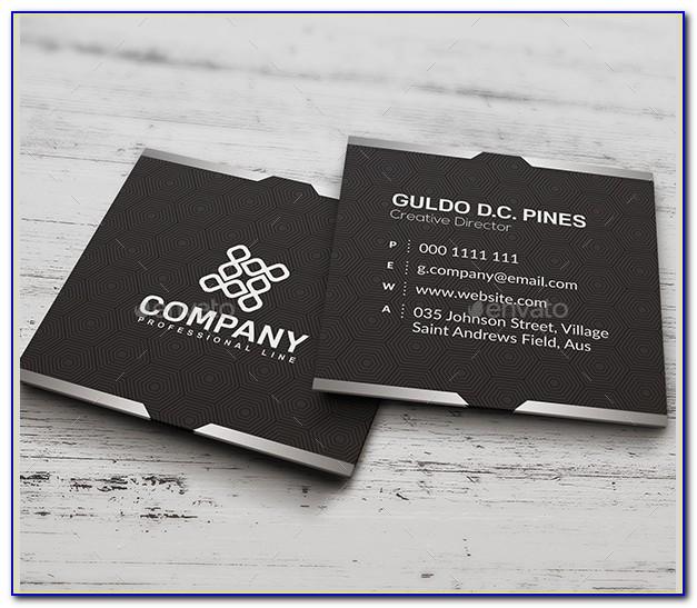 Square Business Card Template Word