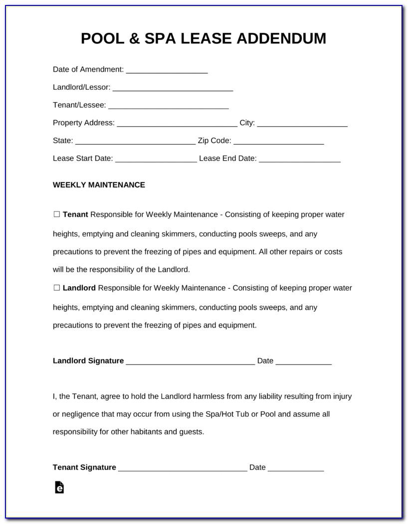 Swimming Pool Waiver Template