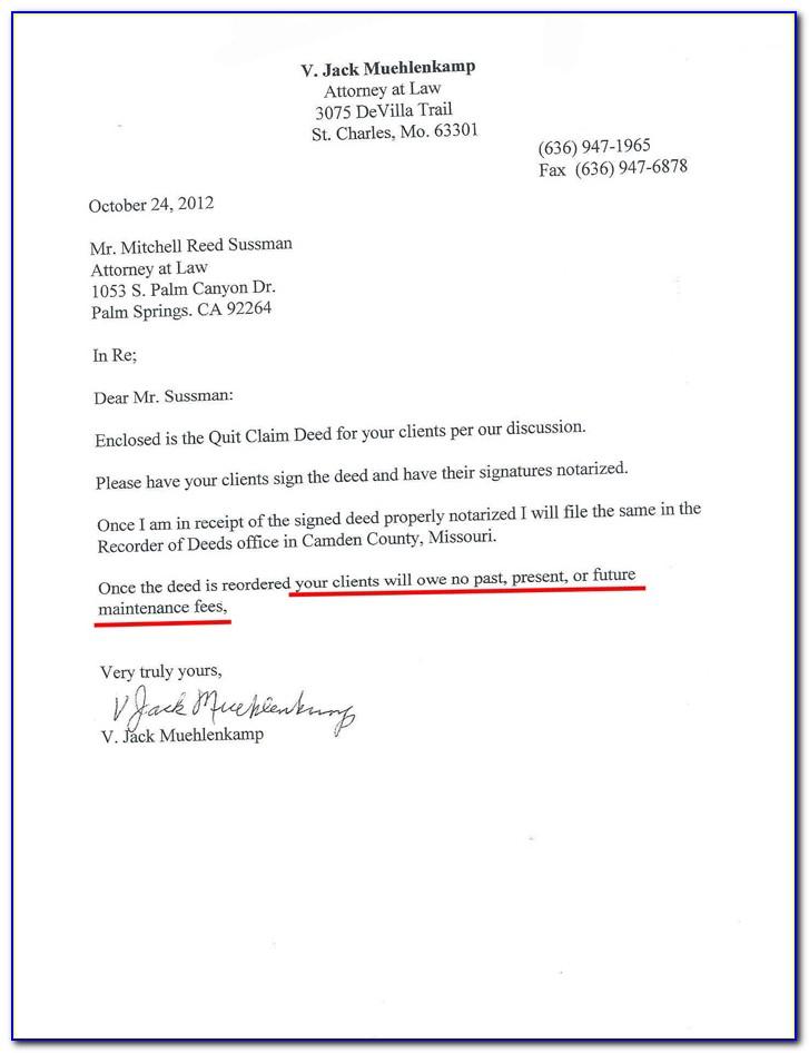 Timeshare Cancellation Letter Example