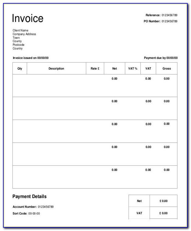 Videography Invoice Template