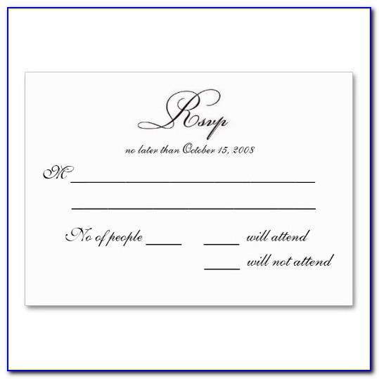 Wedding Rsvp Template Excel