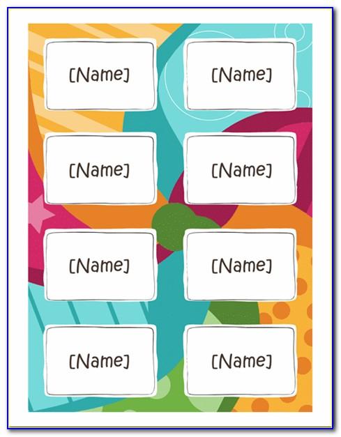 Avery Name Badges Template 25395