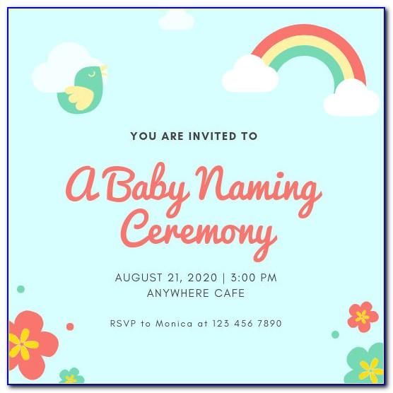 Baby Naming Ceremony Invitation Wording In Kannada