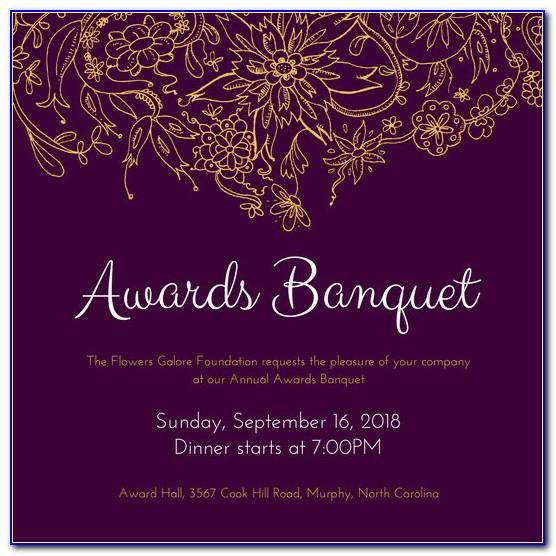 Banquet Invitation Templates Free
