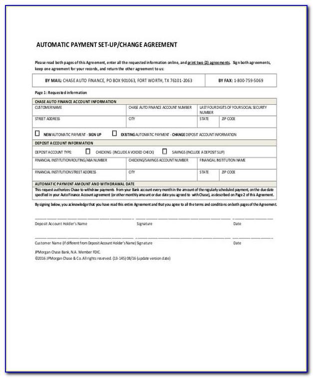Car Payment Agreement Template Free