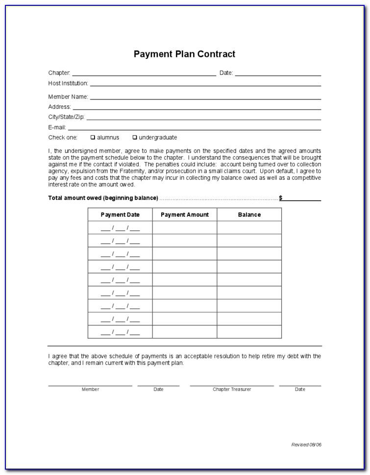 Car Payment Agreement Template