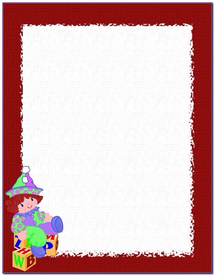 Christmas Stationery Templates Word Free