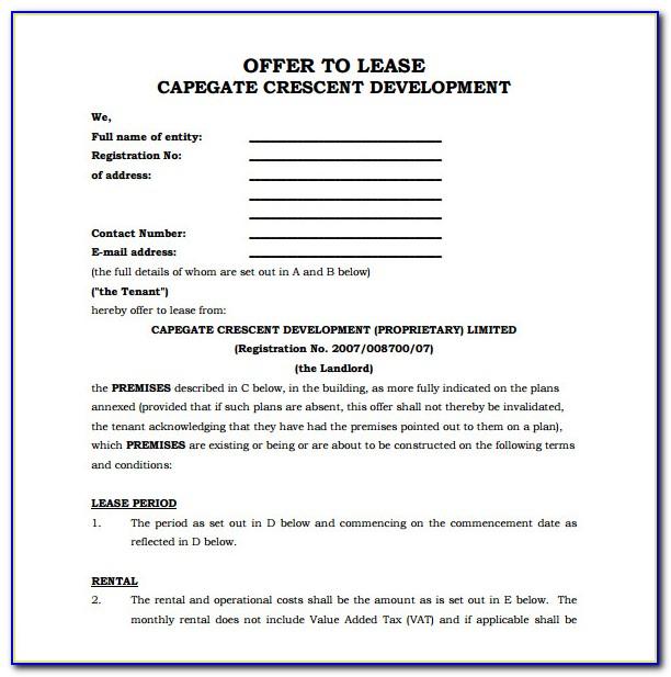 Commercial Lease Document Free
