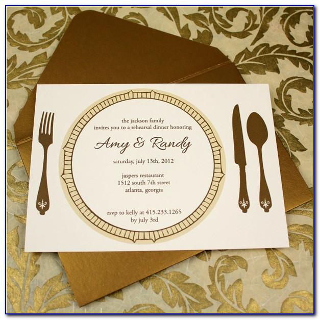 Dinner Invitation Card Template Free