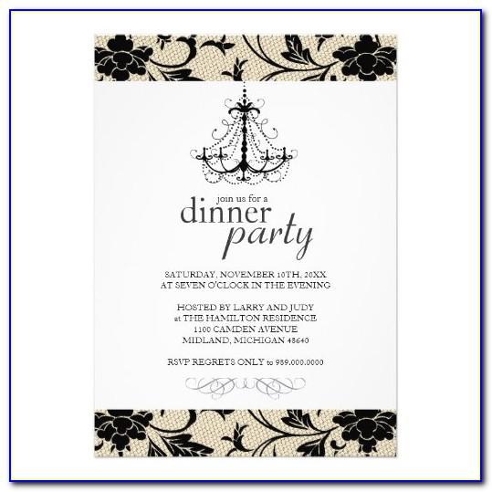 Dinner Party Invitation Template