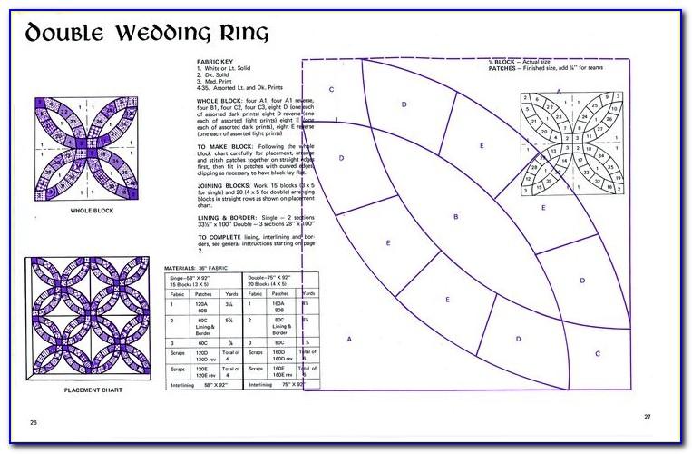 Double Wedding Ring Quilt Pattern Pdf