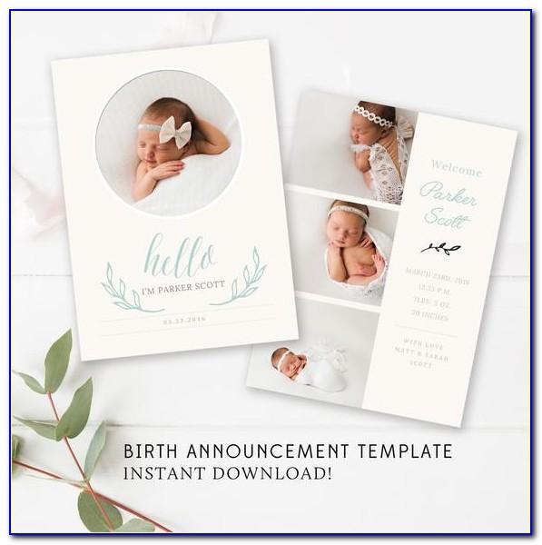 Download Baby Announcement Template Free
