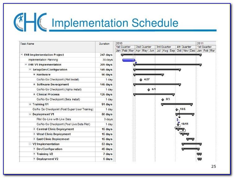 Ehr Implementation Plan Example