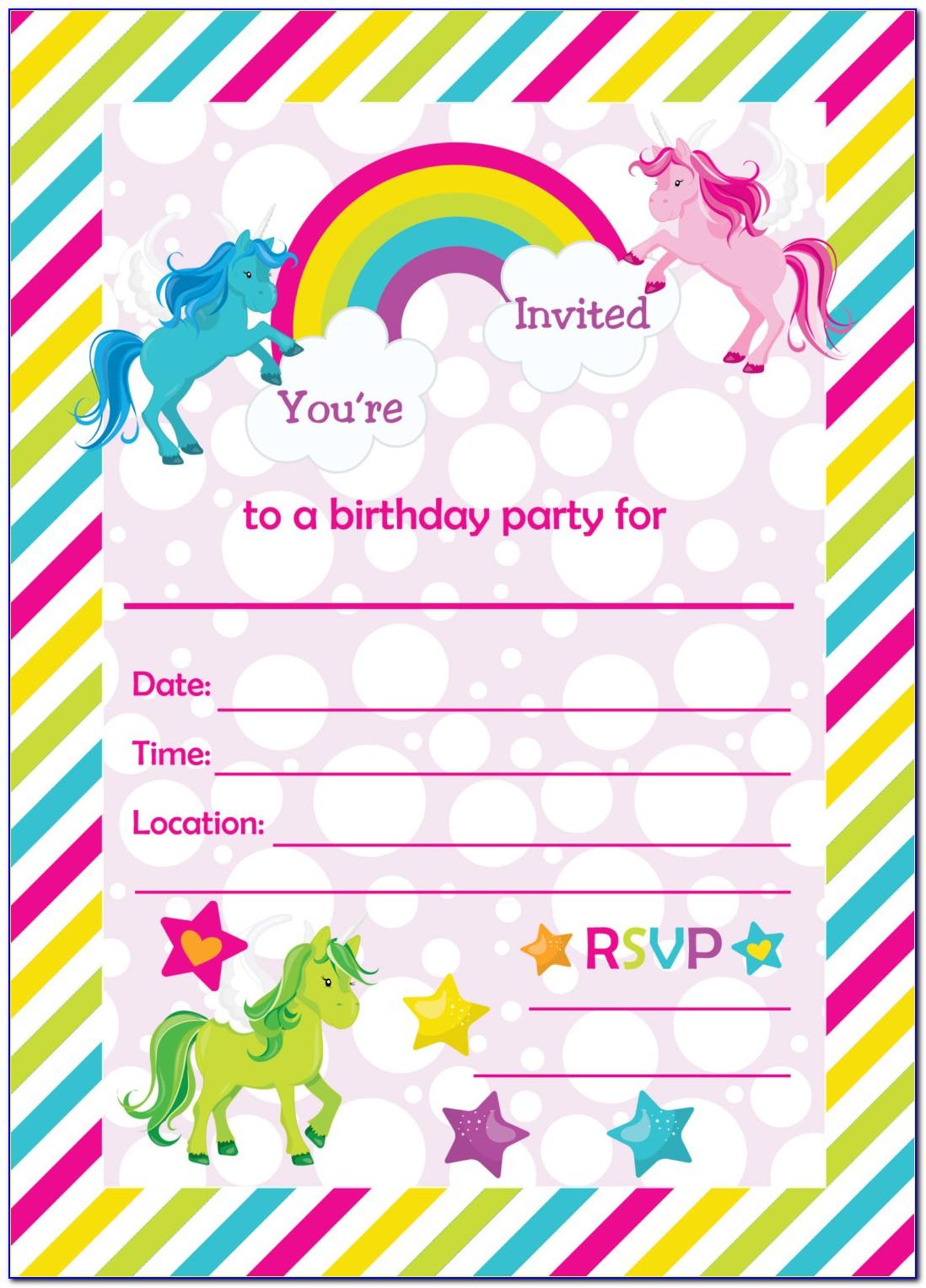 Free Birthday Invitation Templates To Print At Home