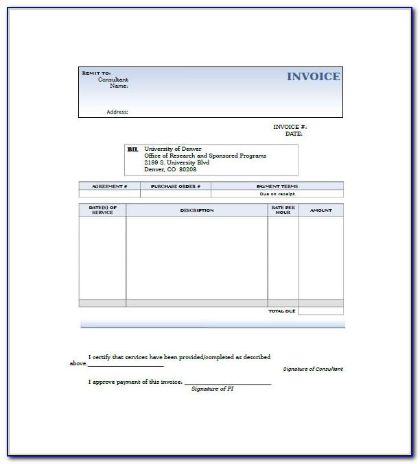 Free Contractor Invoice Forms