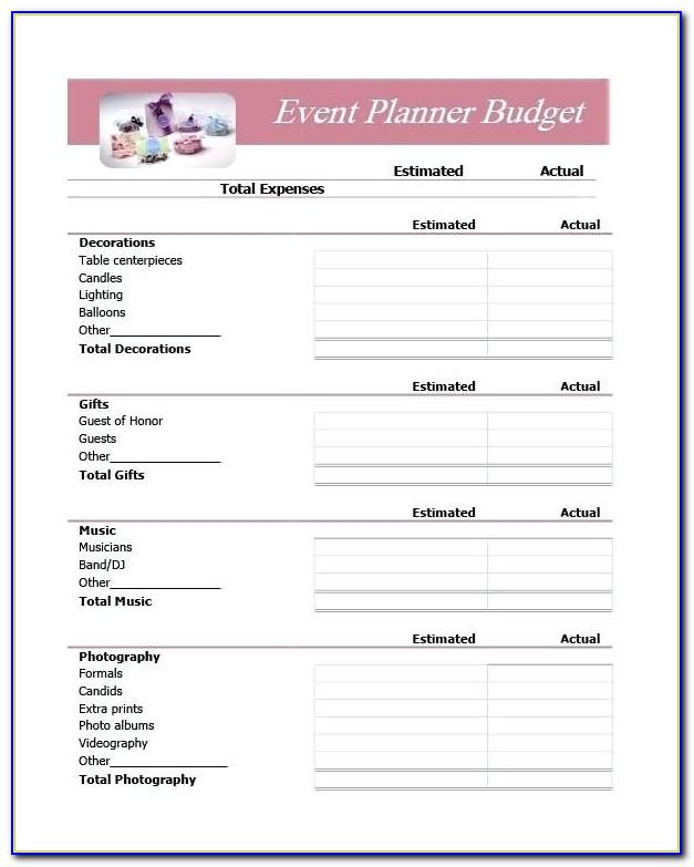 Free Event Planning Invoice Template