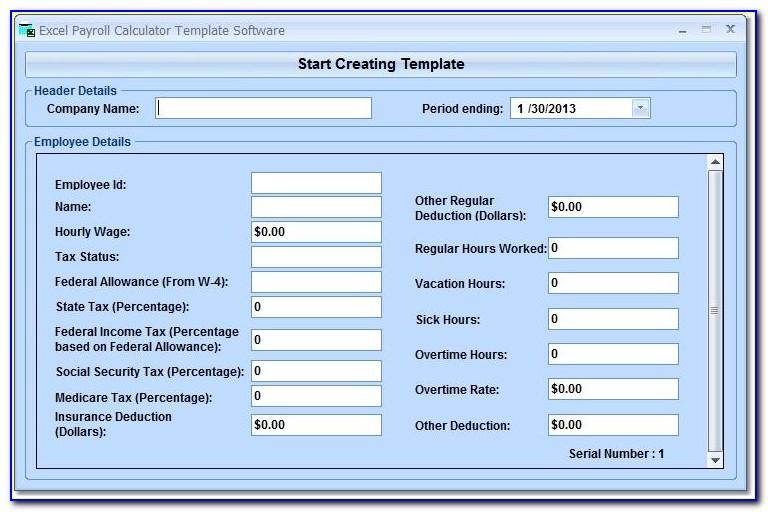 Free Excel Payroll Templates