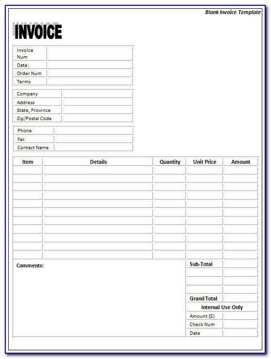 Free Fillable Landscaping Invoice Template
