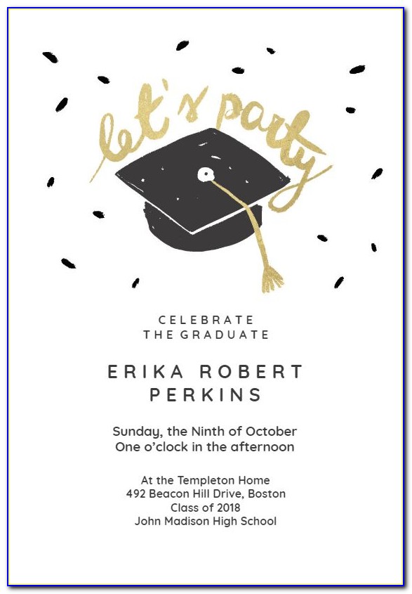 Free Graduation Party Invitation Templates For Word