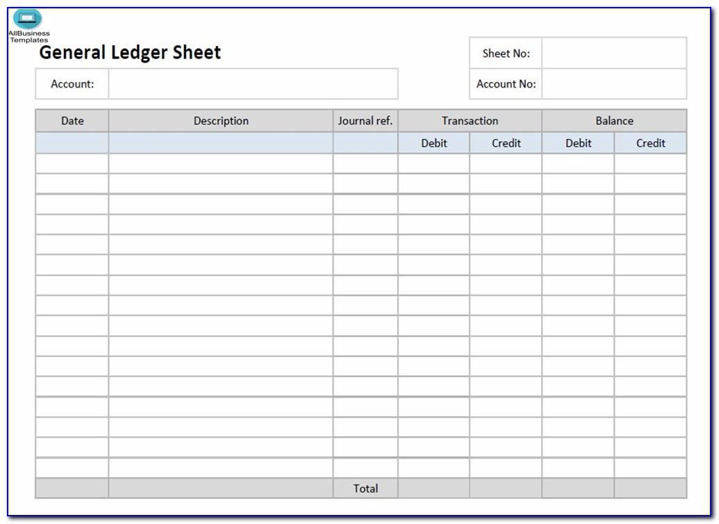 Free Small Business Ledger Template