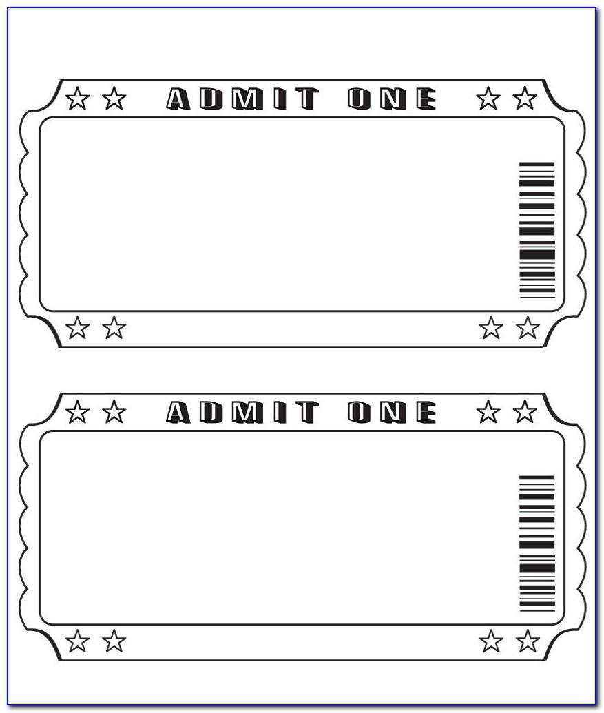Free Template For Raffle Tickets