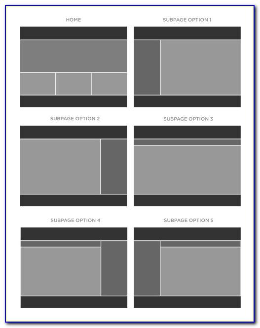 Free Web Design Wireframe Template