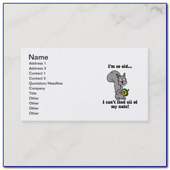 Funny Retirement Business Card Templates