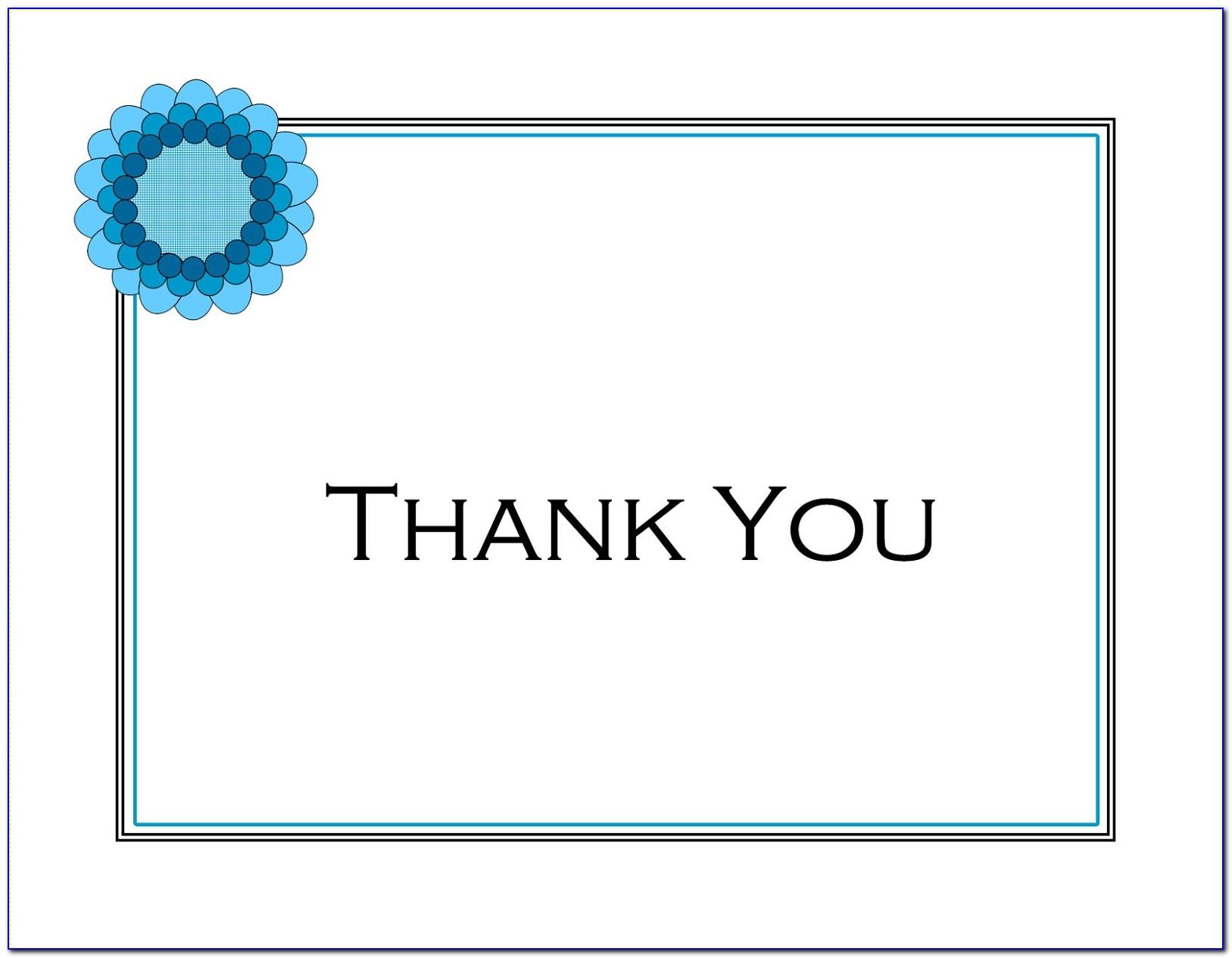 Graduation Card Thank You Note Template