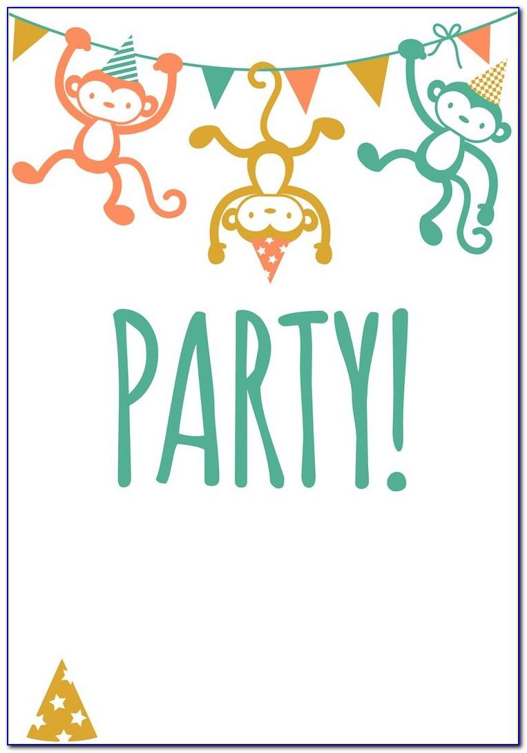 Kid Birthday Party Invitations Free Templates