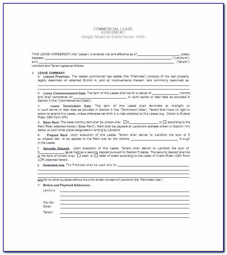 Landlord Contract Template Free