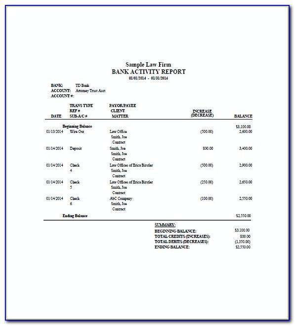 Law Firm Invoice Template Word