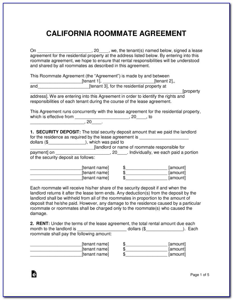 Lease Agreement Forms California