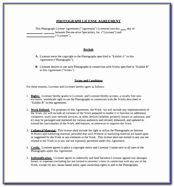 Licensing Agreement Template Intellectual Property