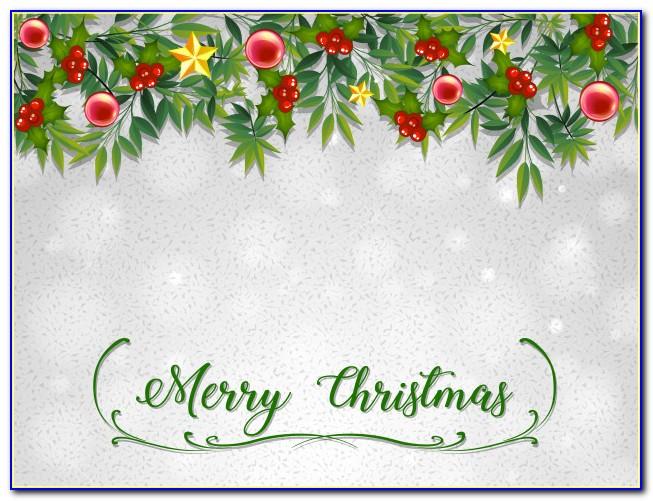 Merry Christmas Greeting Card Template