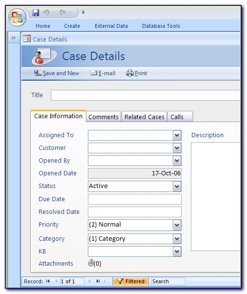 Ms Access Customer Database Template