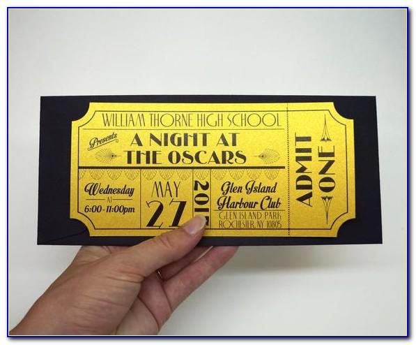Old Fashioned Cinema Ticket Template