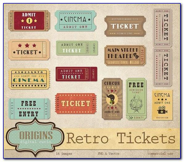 Old Fashioned Ticket Stub Template