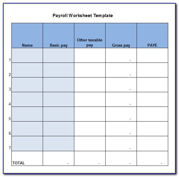 Payroll Calculation Templates Excel