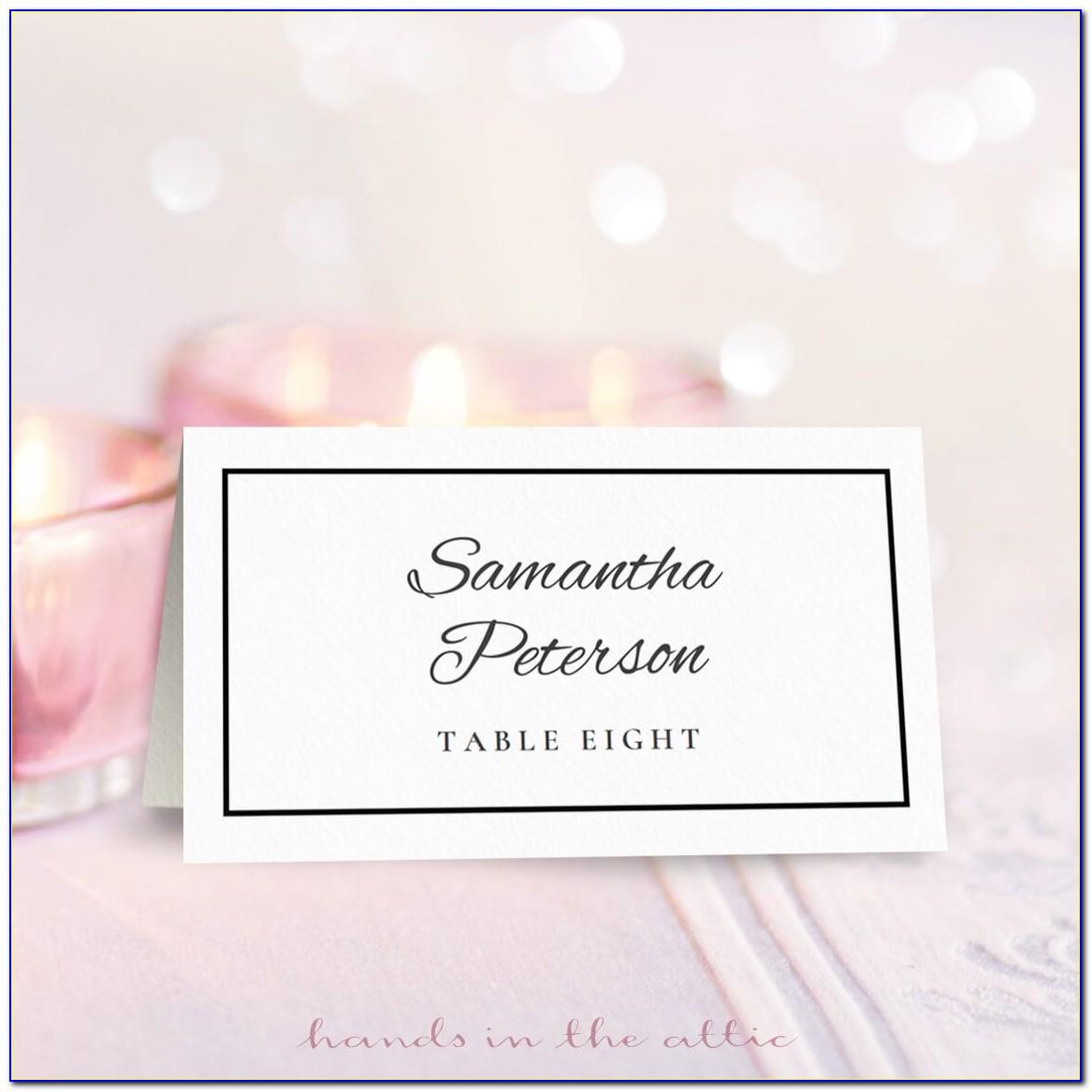 Printable Wedding Place Cards Templates Free