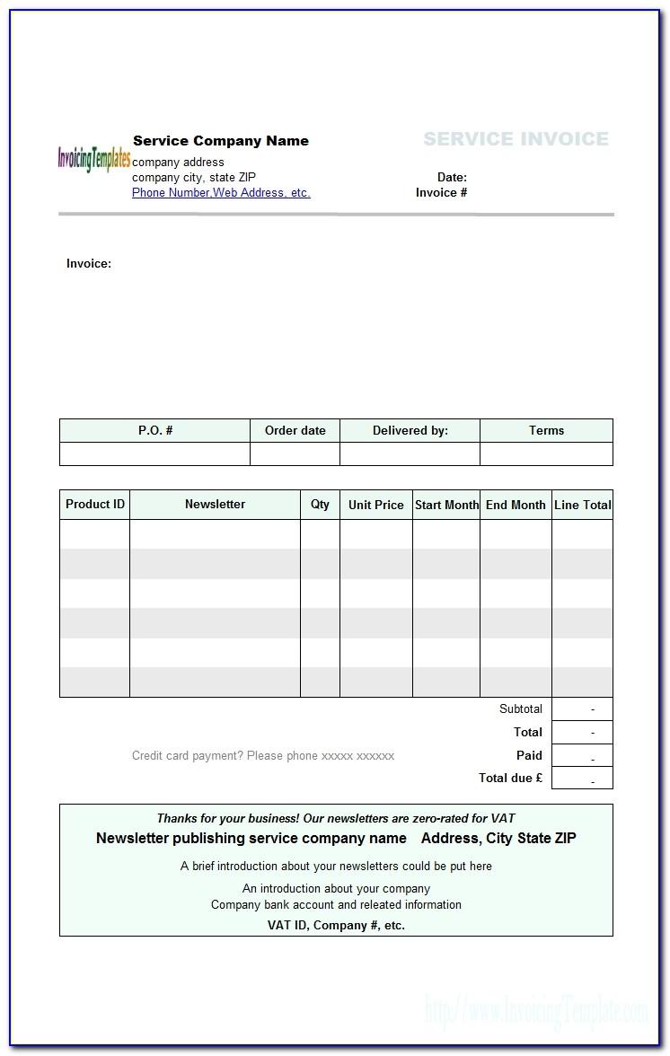 Property Management Invoice Example