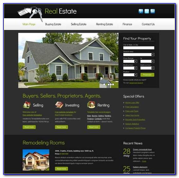 Real Estate Website Design Templates Free Download