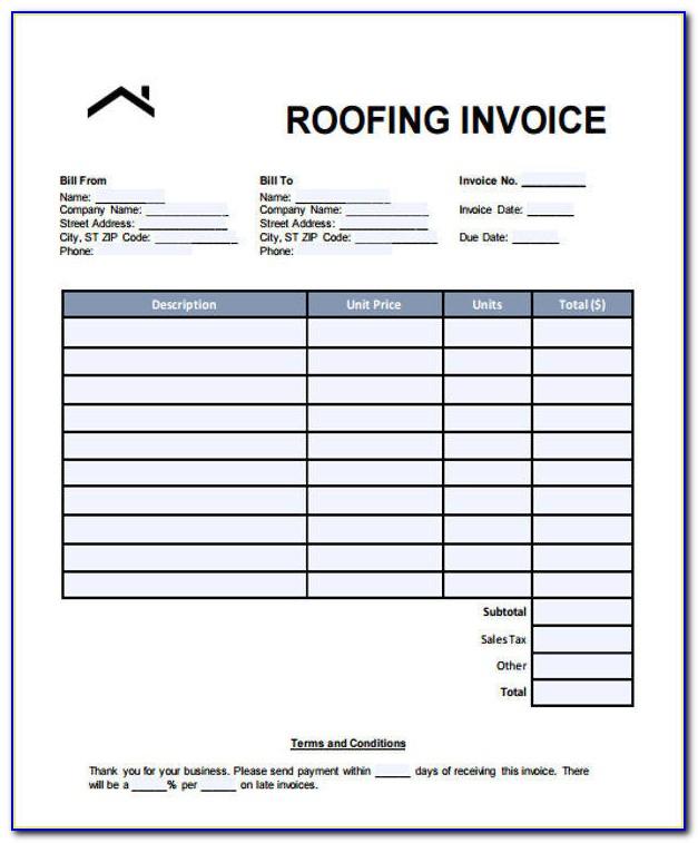 Roofing Contracts Templates Free