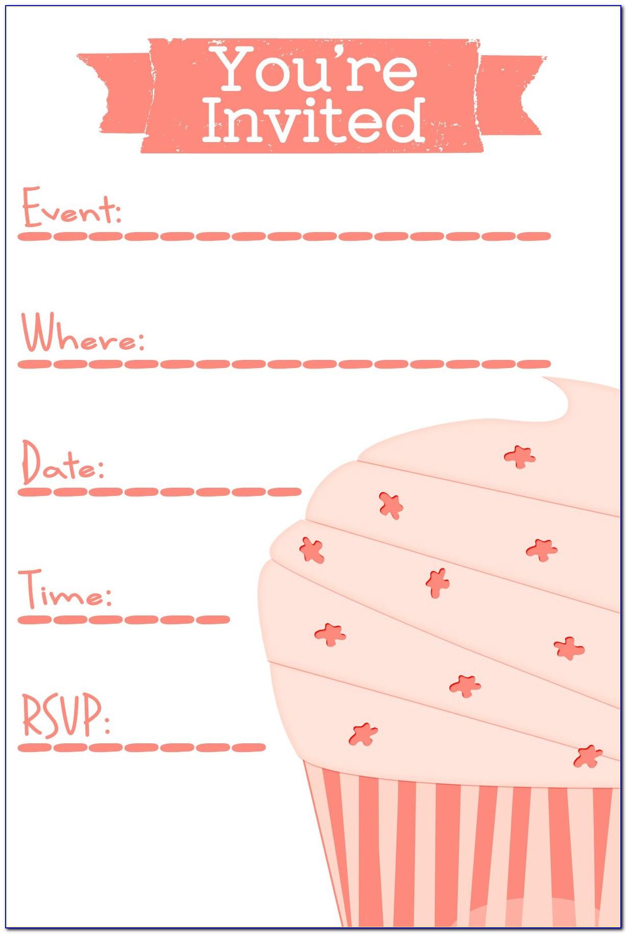 Simple Party Invitation Templates Free