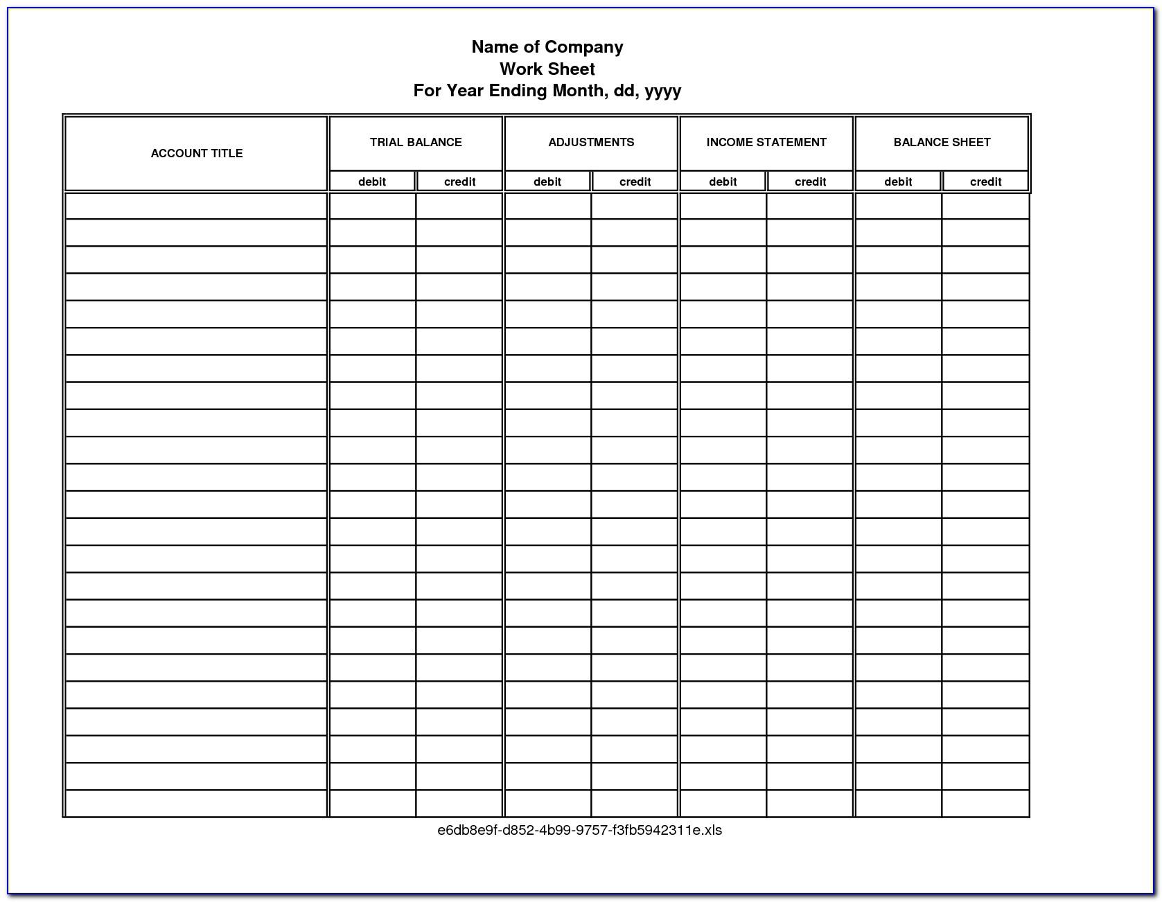 Small Business General Ledger Template