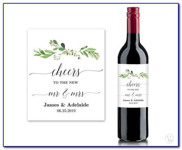 Will You Be My Bridesmaid Wine Label Template Free