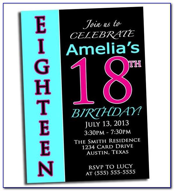 18 Birthday Party Invitations Templates