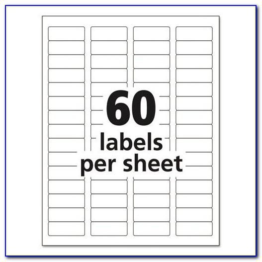 Avery 60 Labels Per Sheet Template
