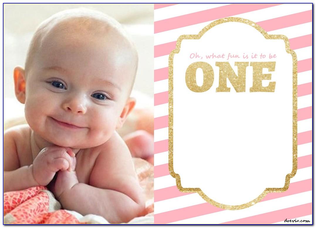 Baby 1st Birthday Invitations Templates Free